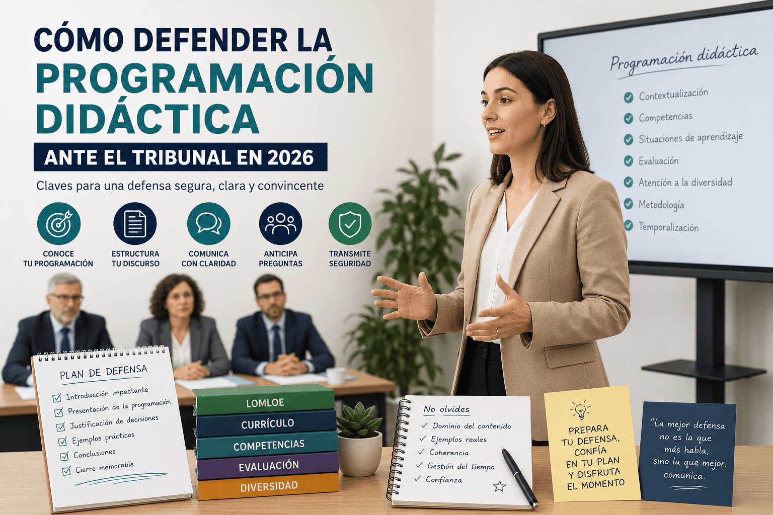 defensa oral programación didáctica - ilustración